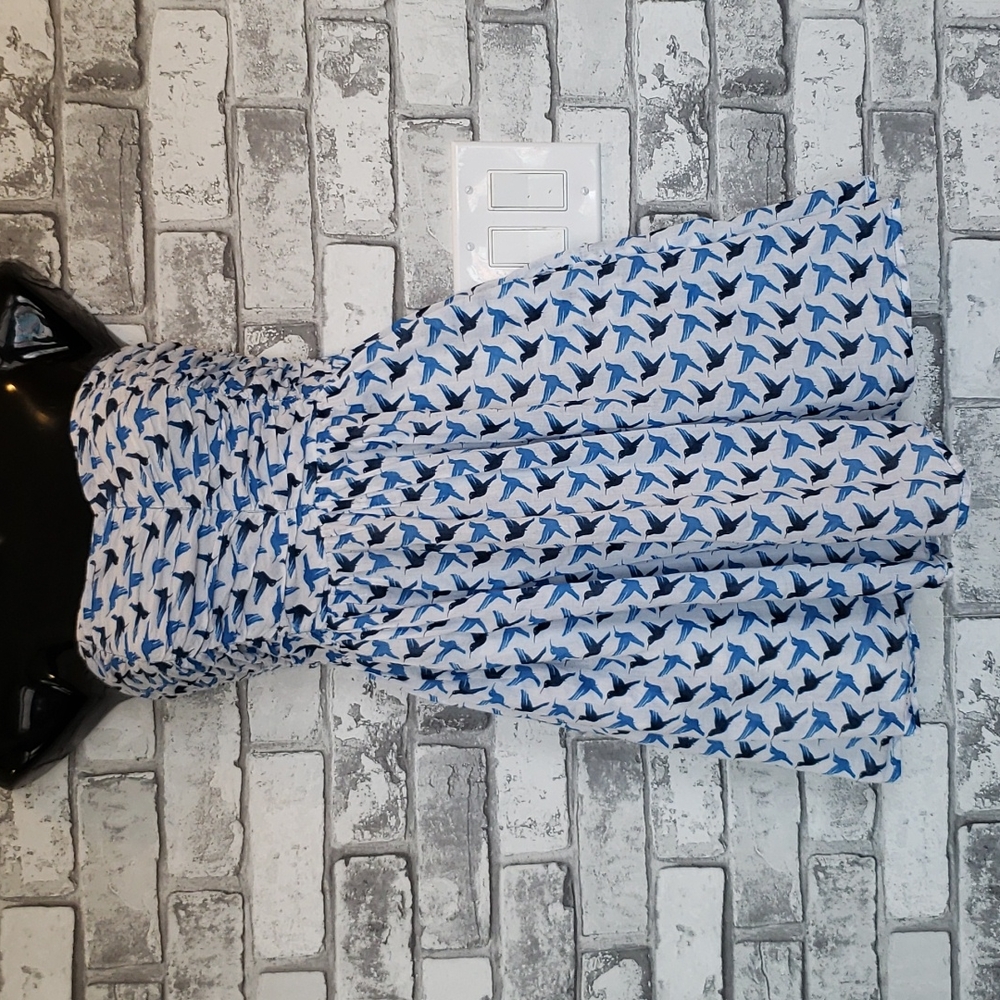 Strapless bird dress xs